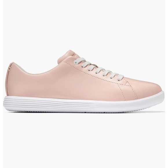 NEW Cole Haan Grand Crosscourt Leather Sneaker in Cameo Rose - Size 9 - Picture 2 of 14
